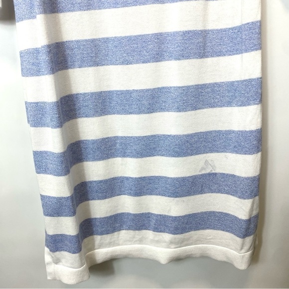 Talbots Blue Striped Sweater Cardigan Duster MP - Picture 11 of 12